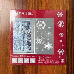 NEW Art-A-Peel Snowflake Decal Sheets